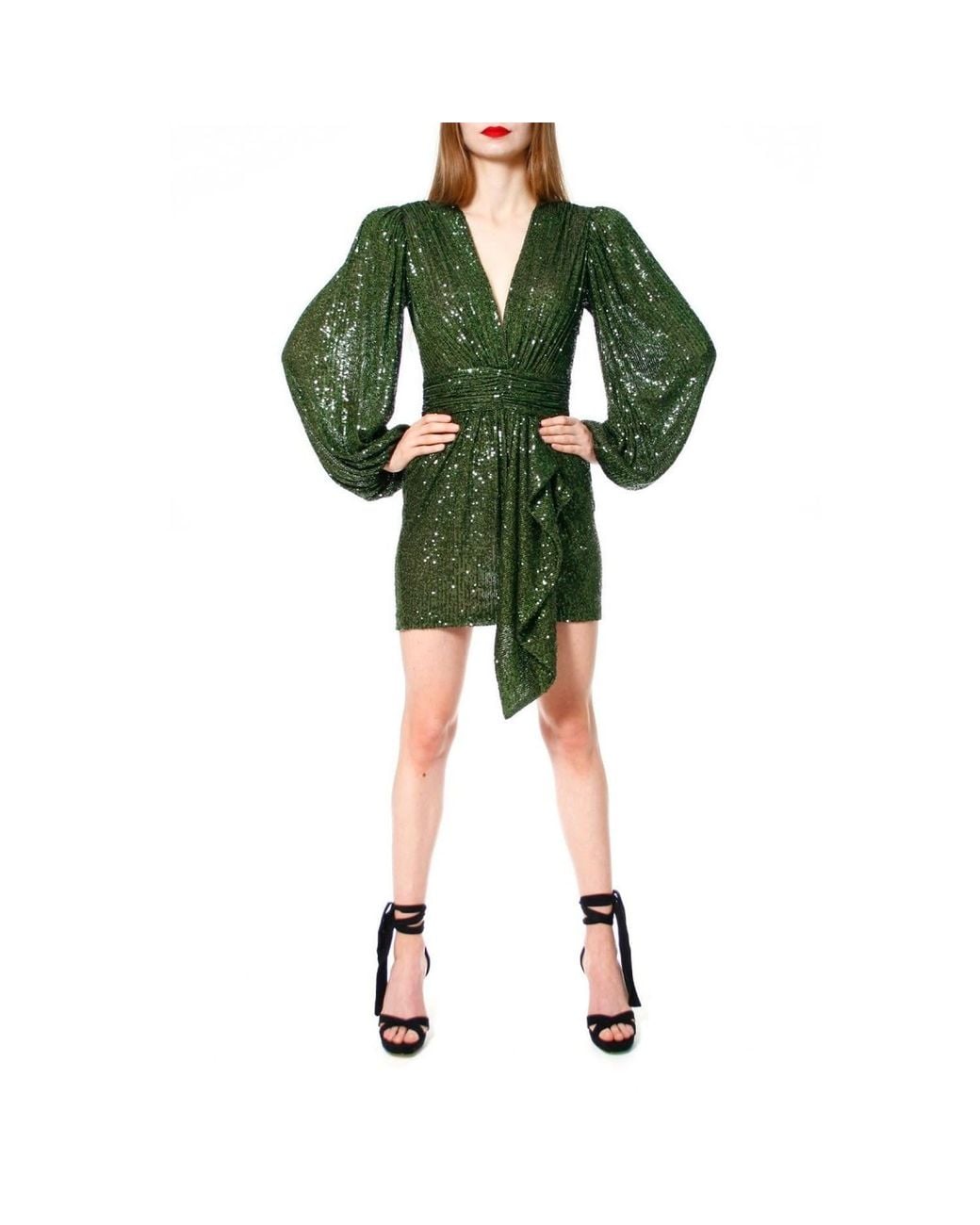 AGGI by HALEWSKI Green Anastasia Vineyard Dress
