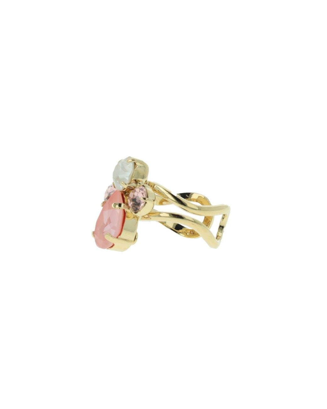 Otazu White Flamingo Beetle Ring