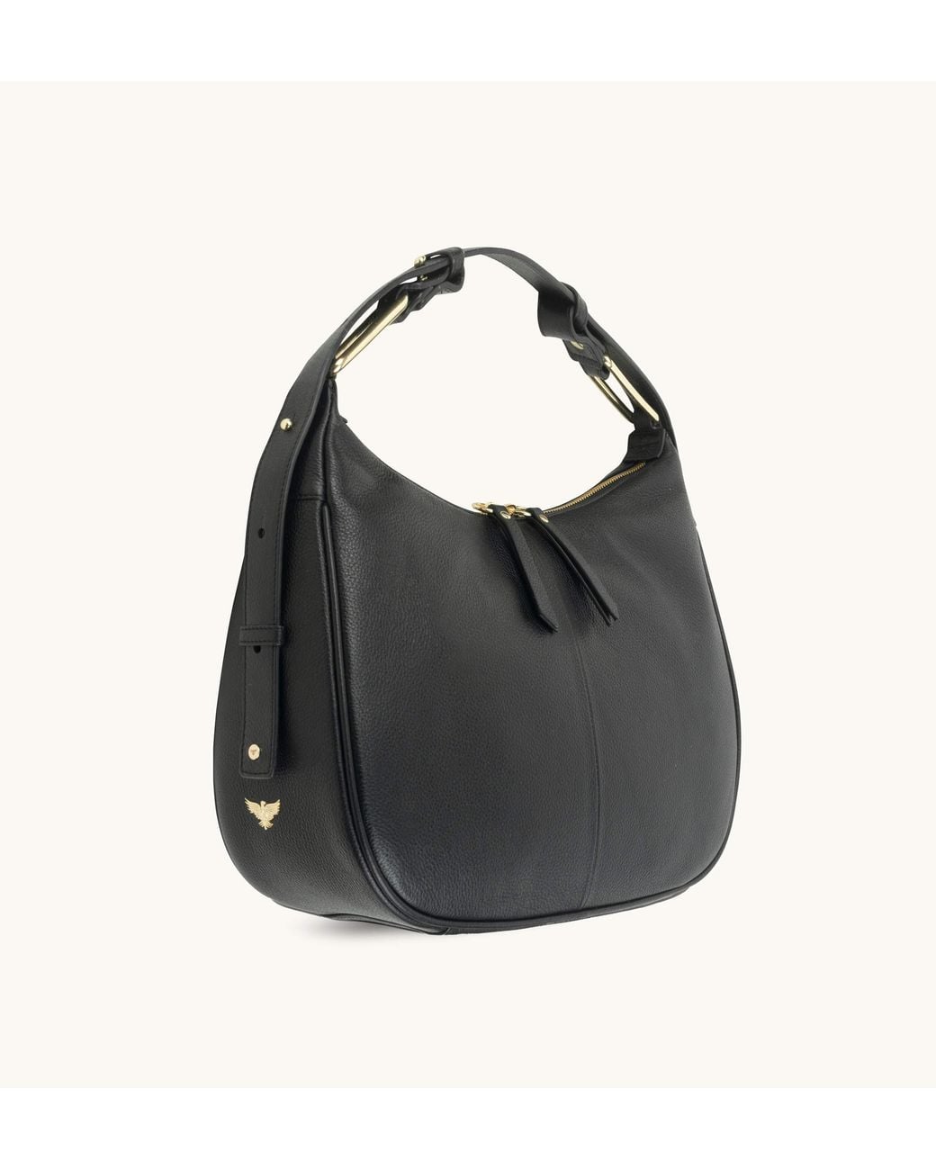 Apatchy London Black The Charlie Leather Bag