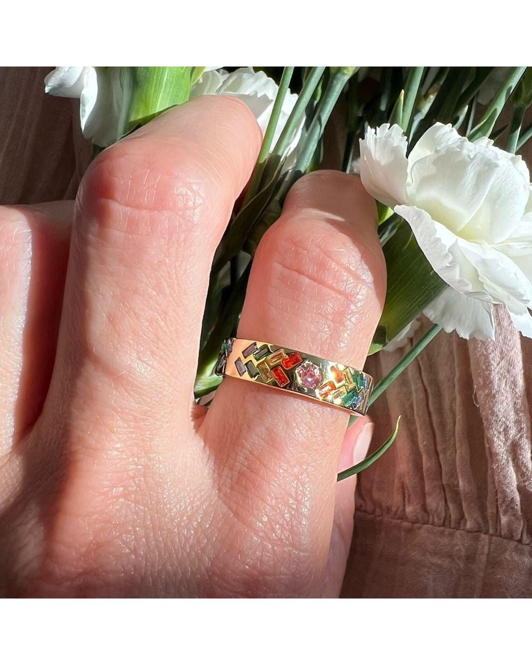 Native Gem Yellow Sunbeam Ring