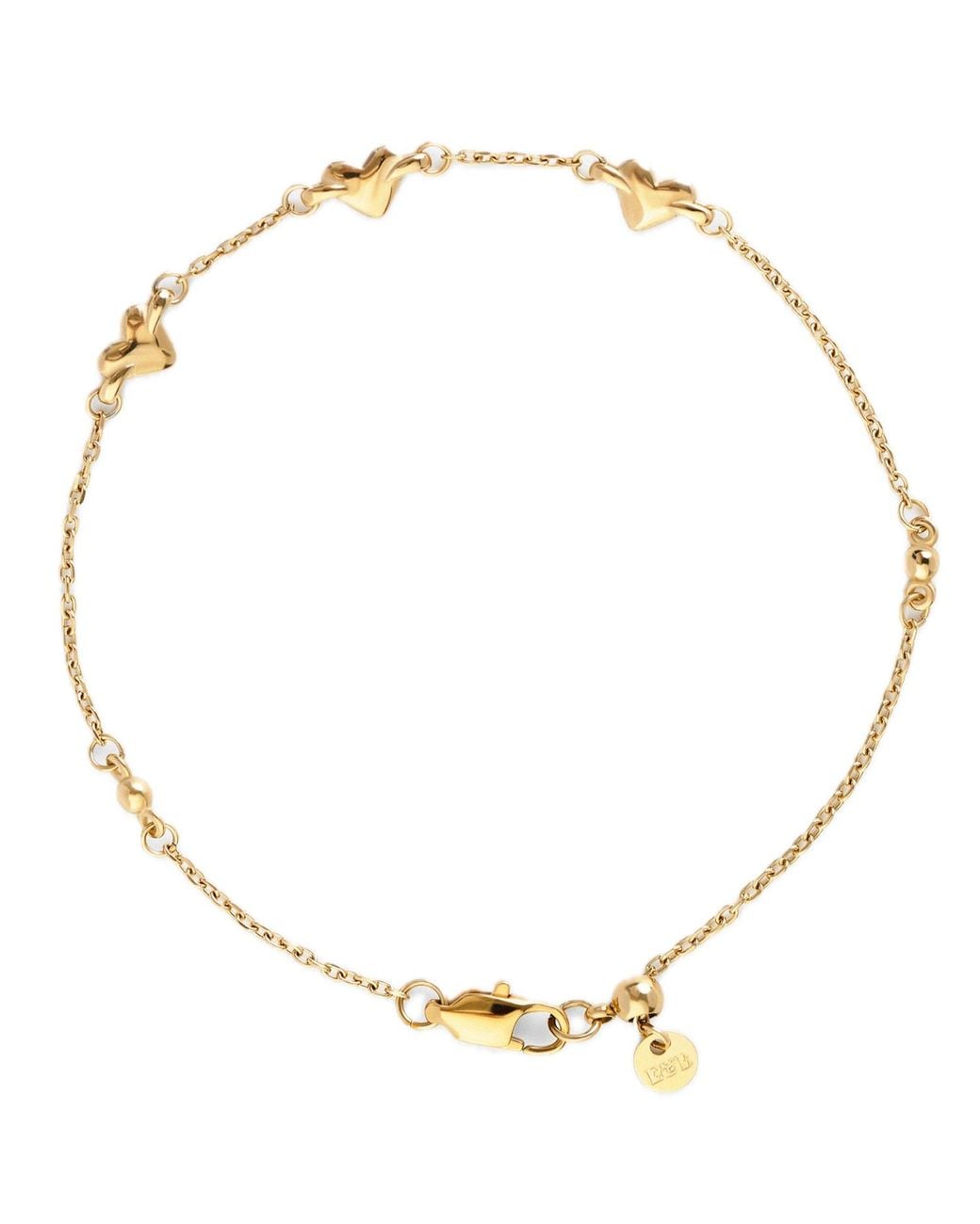 Elk & Bloom Natural Forever Hearts Triple Heart 14K Bracelet
