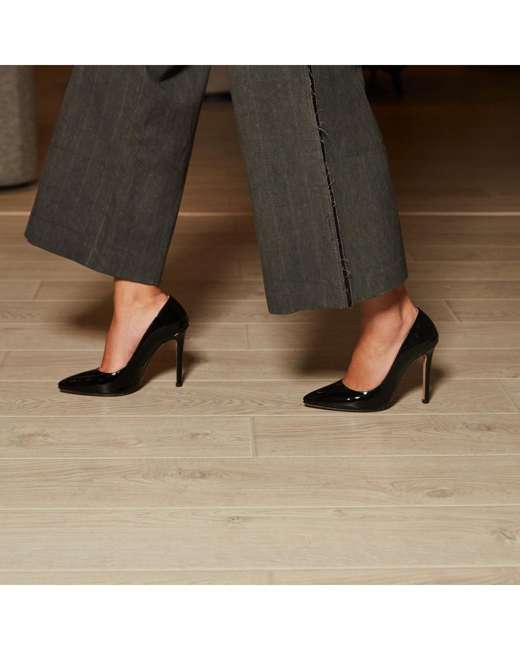 Ginissima Black Alice Stiletto Patent Leather Shoes