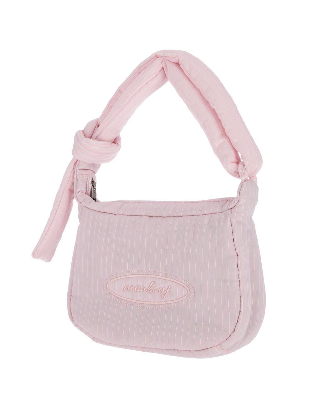 MARHEN.J Pink Padded Rayon Crossbody Bag With Logo