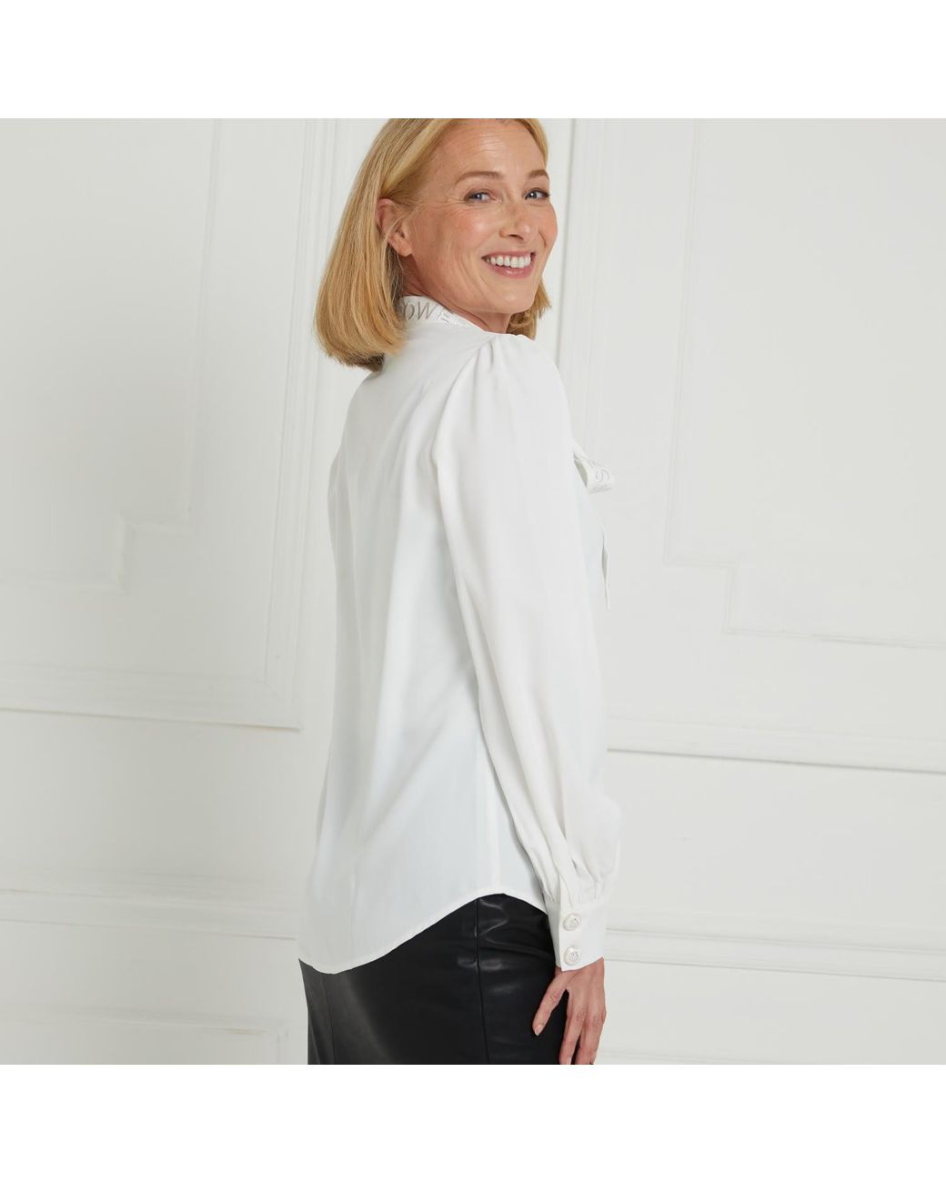 House of Kind White The Goddess Blouse