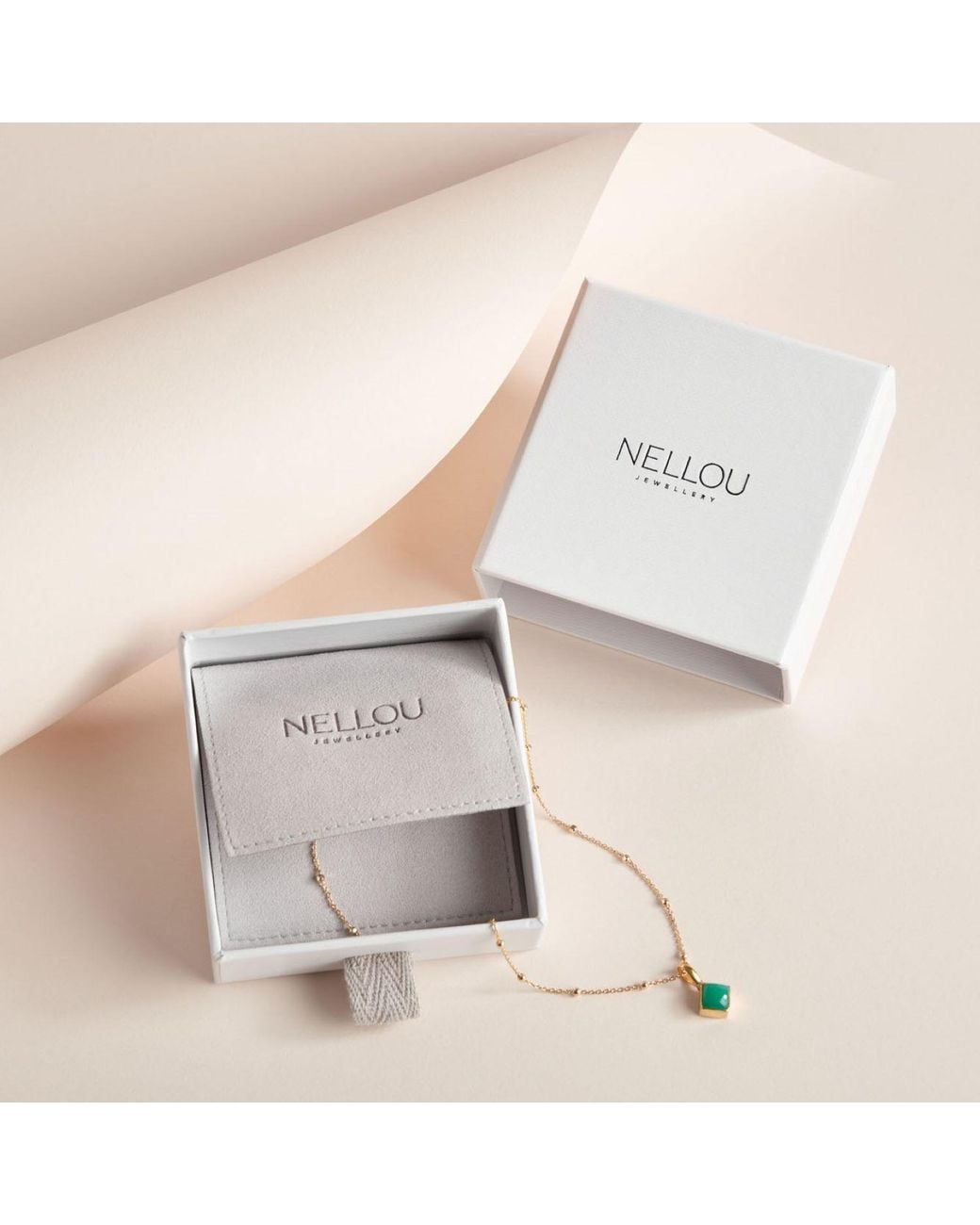 Nellou Jewellery Metallic Hex Hoop Earrings Plated Sterling