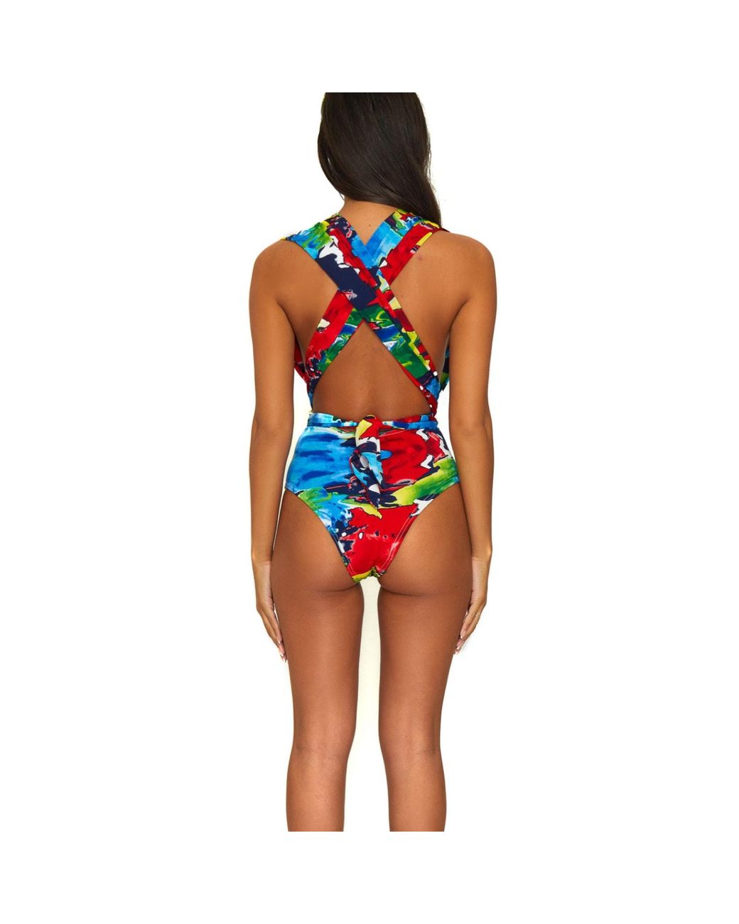 ROSIE BILLINGTON Blue Amnesia Multi-Way Swimsuit