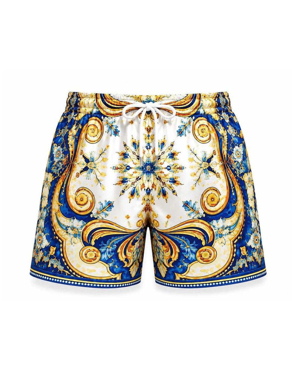 Hustle Blue Positano Swim Shorts for men