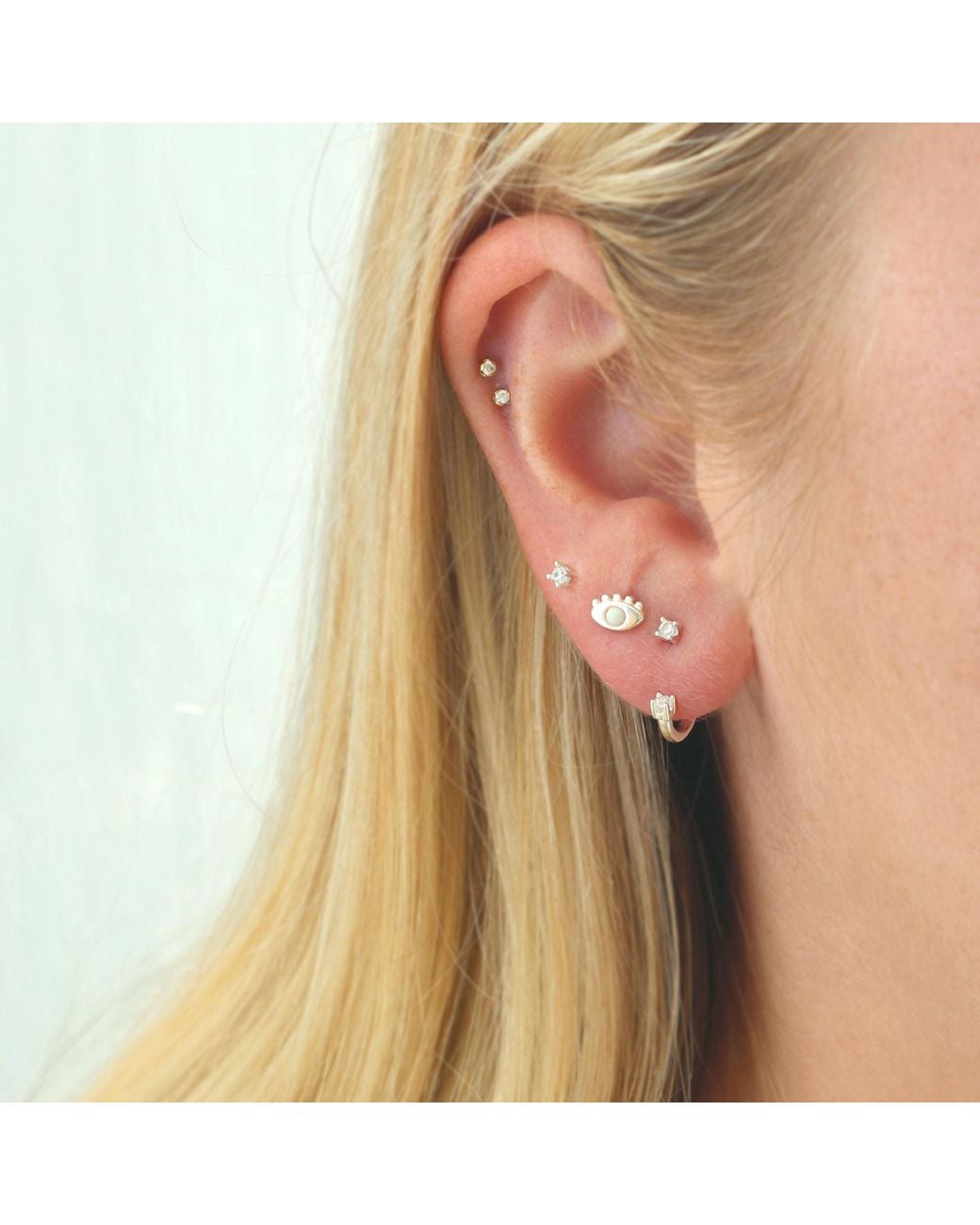 Kris Nations Metallic Petite Crystal Arc Earring Jackets