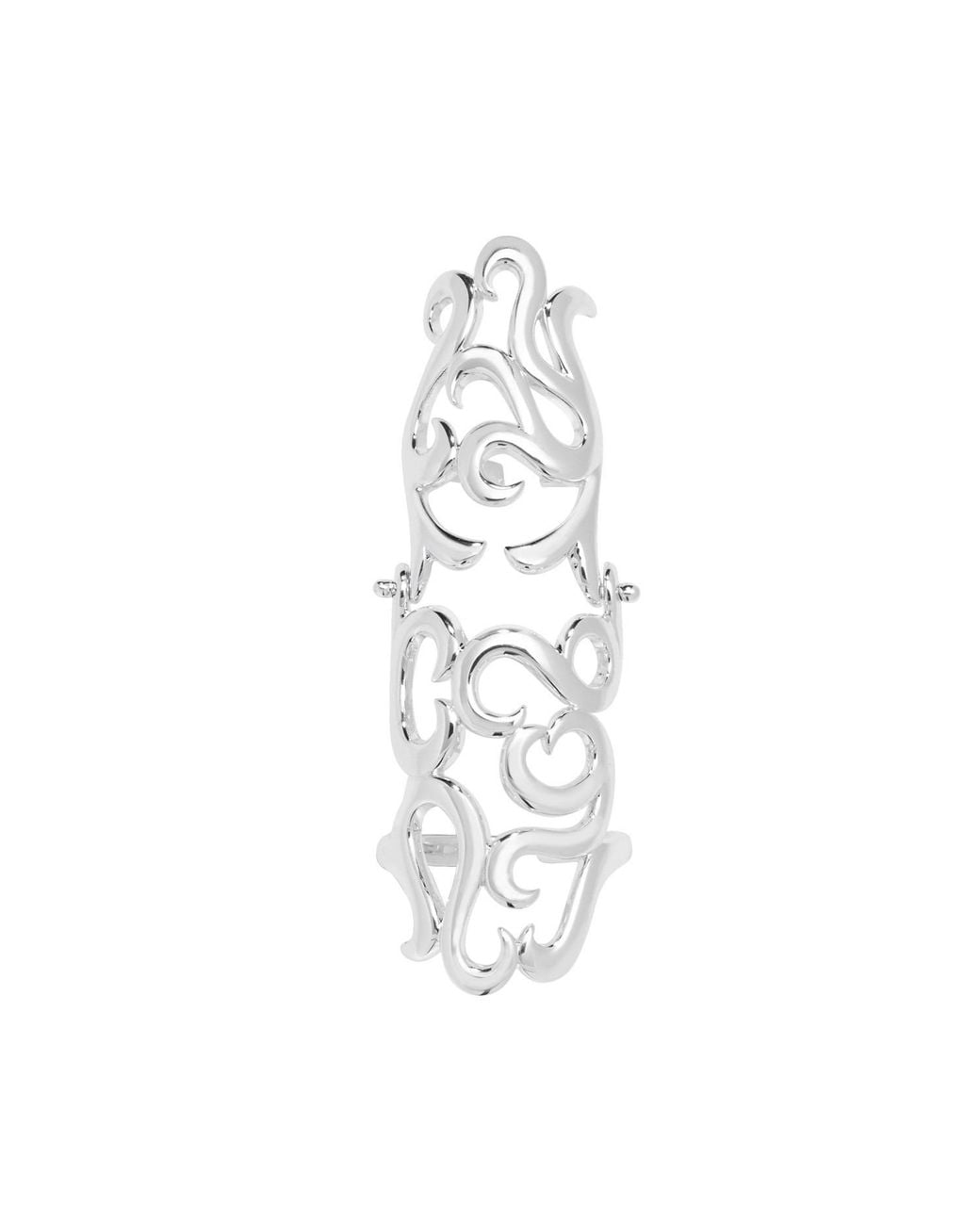 Lucy Quartermaine White Solid Sterling Elements Air Armour Ring