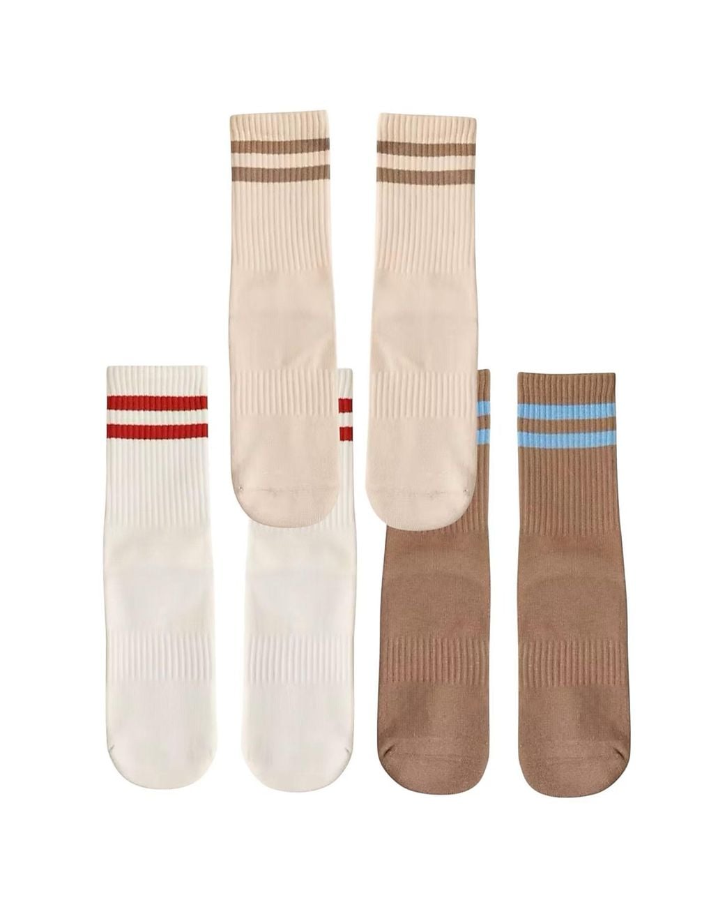 HIGH HEEL JUNGLE by KATHRYN EISMAN White Varsity Grip Socks