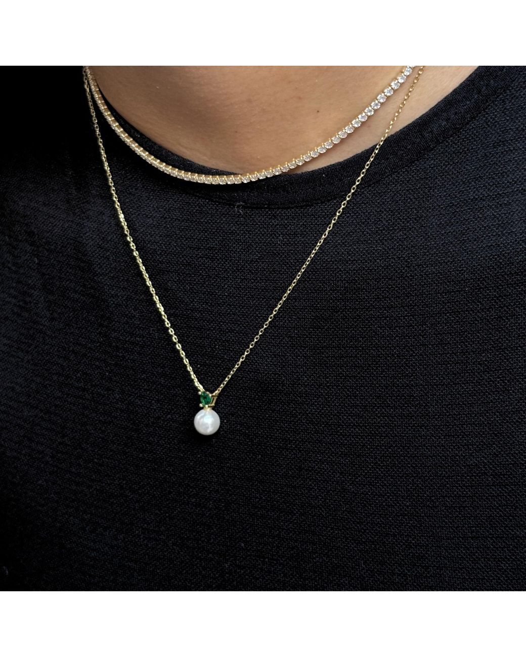 Argento Vivo Metallic The Scarlette Pearl Necklace