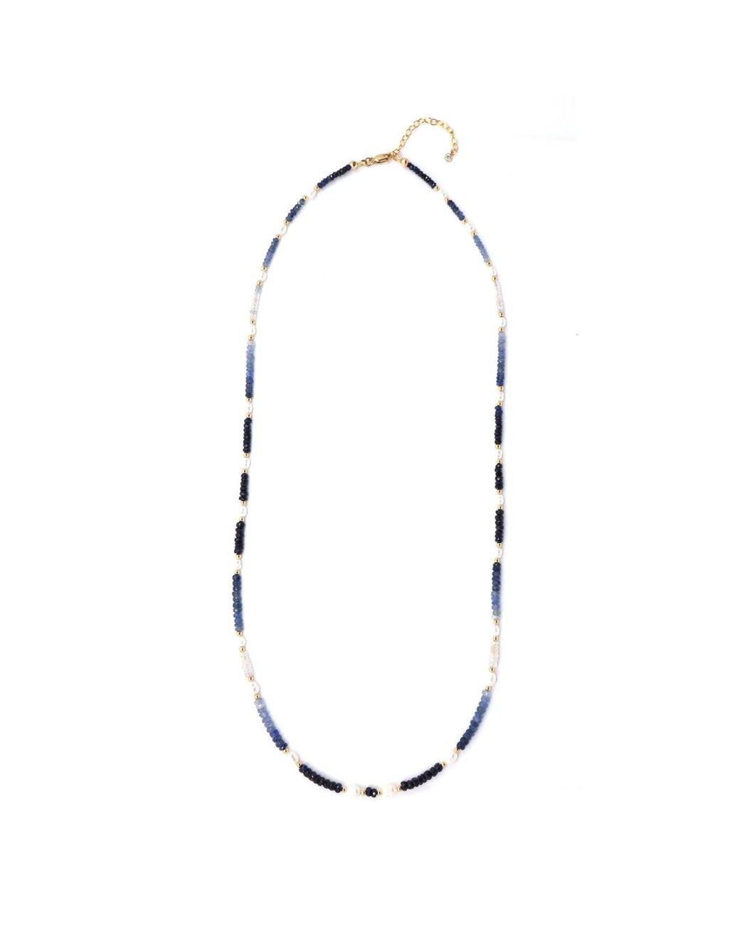 Shar Oke Multicolor Sapphire & Freshwater Pearls Necklace