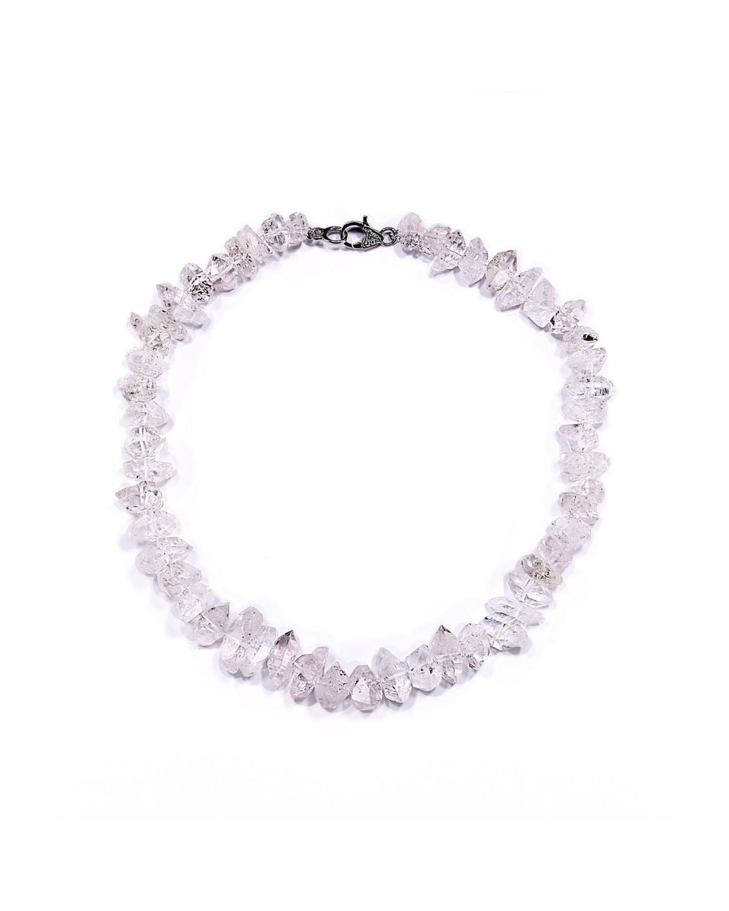Mineralgems•Studio Metallic Neutrals Herkimer Diamond Necklace