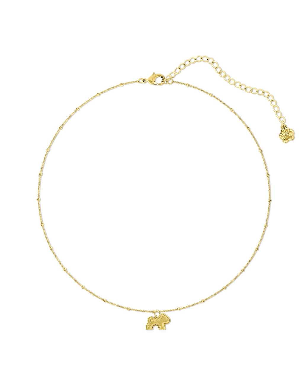 Cloud Haven Metallic Mini Dainty Logo Pendant Necklace