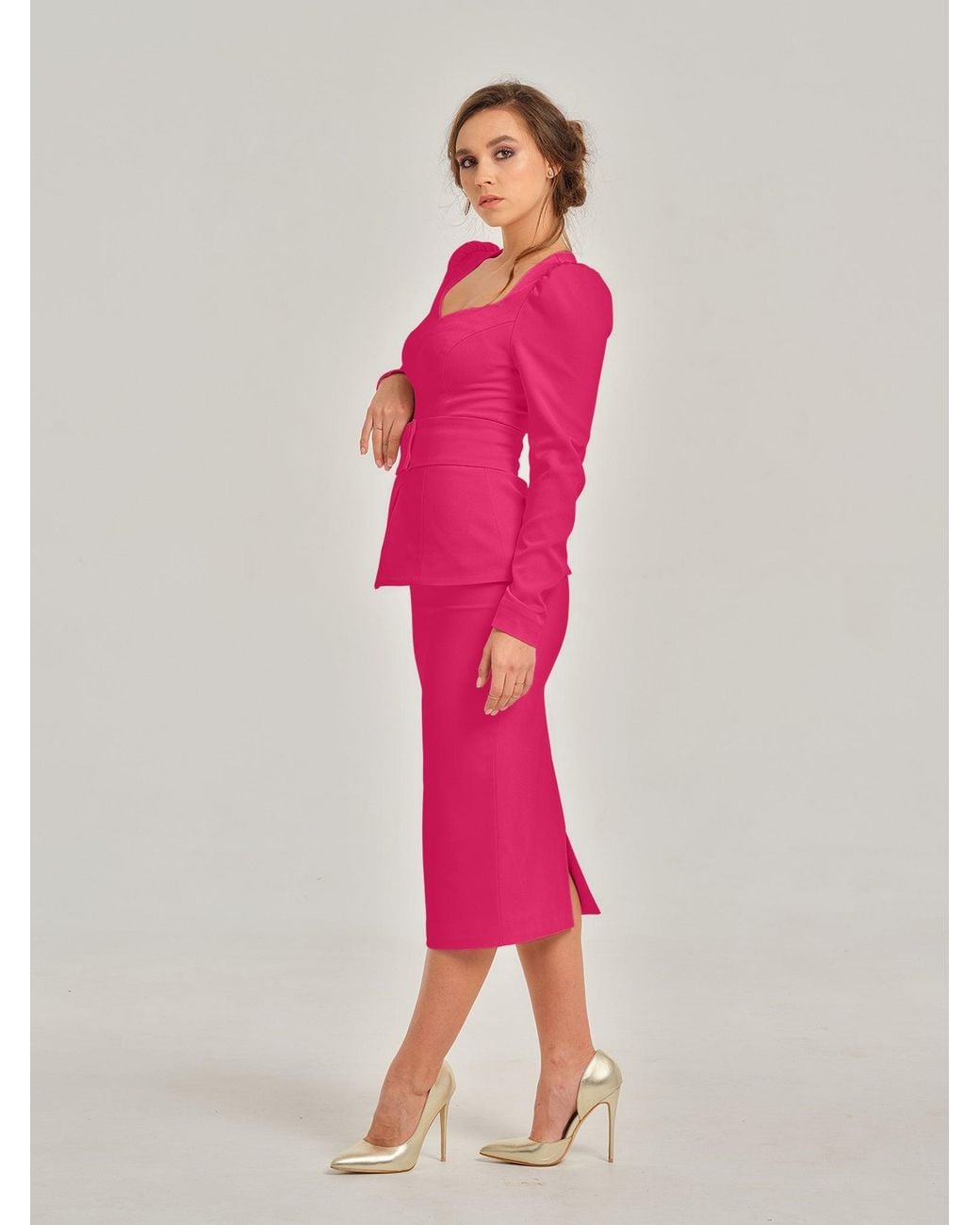 Tia Dorraine Pink Hot Two-Piece Set