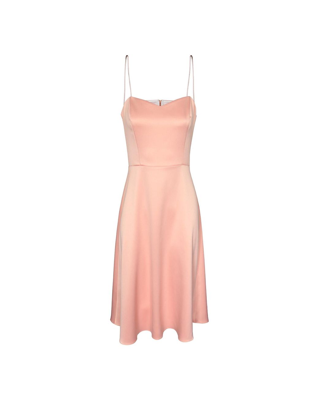 2KStyle Pink Josselin Spaghetti Strap Satin Midi Dress