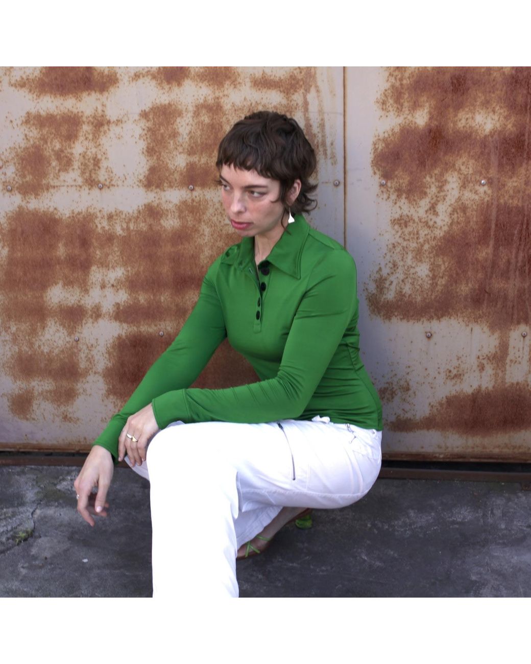 Crono Zee Green Felix Top