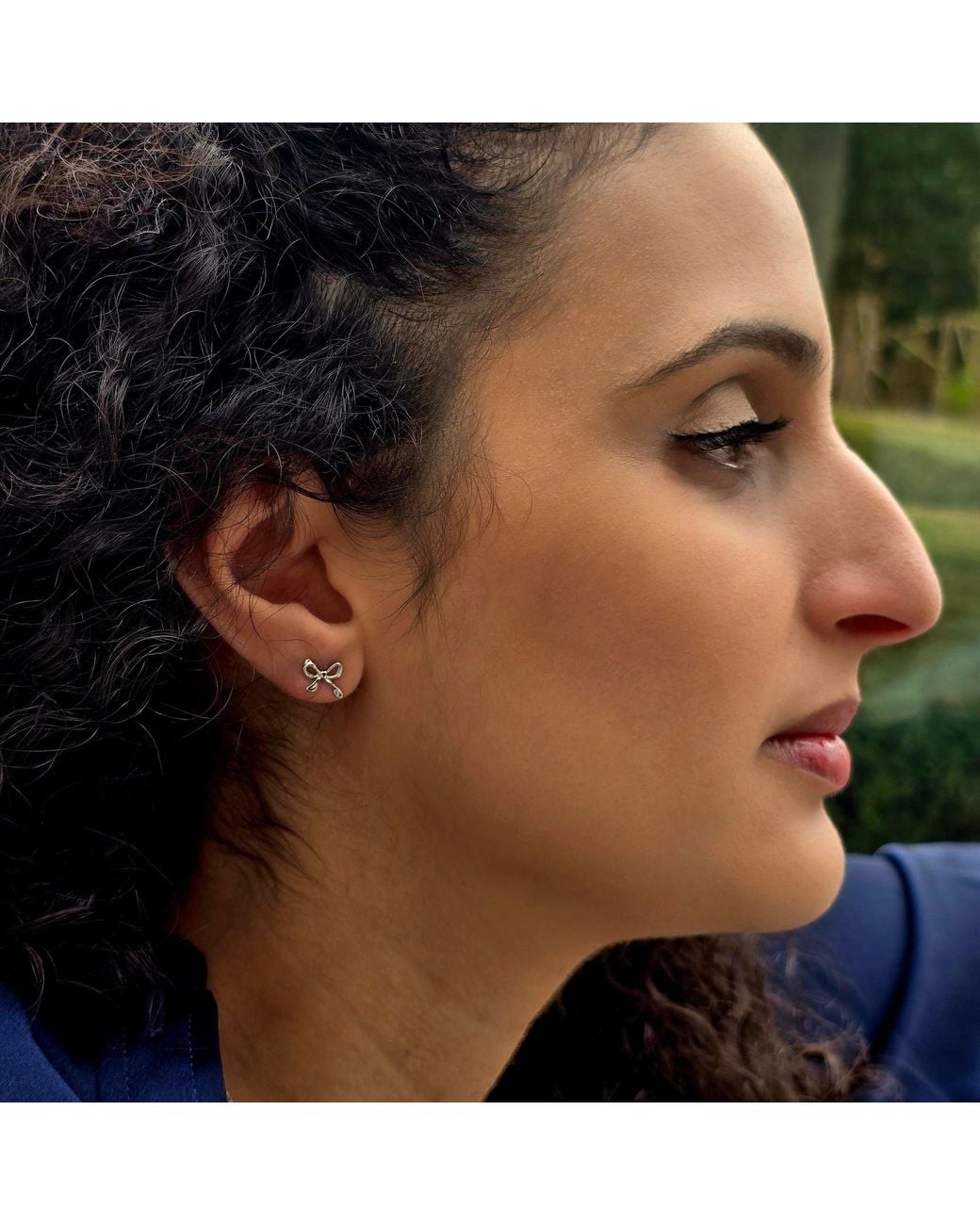 Sophelia Metallic Cute Bow Tie Bowknot Everyday Stud Earrings
