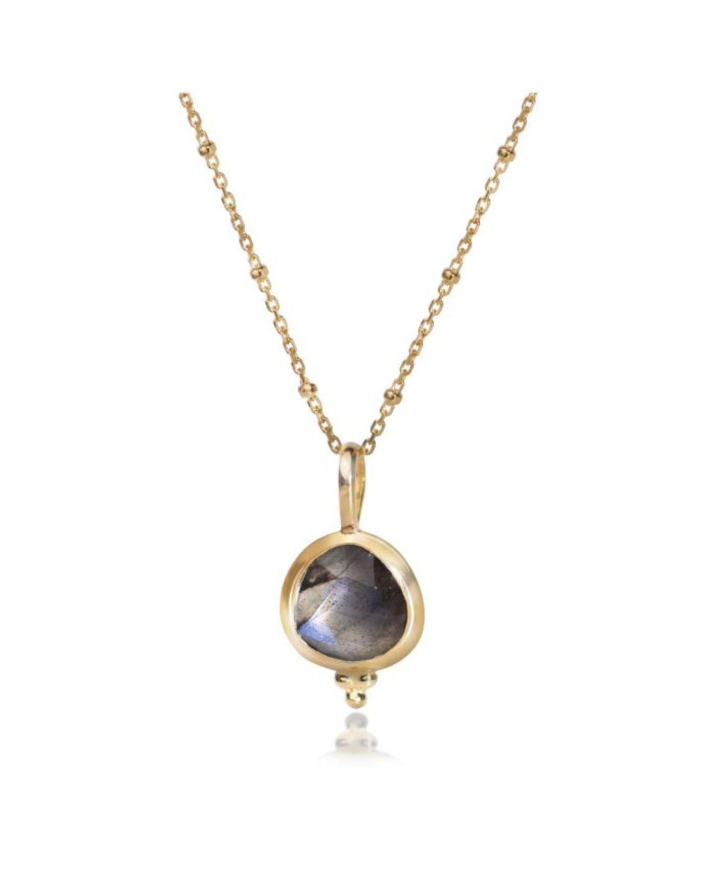 The Jewellery Store London Metallic Labradorite 'You Are Loved' Necklace