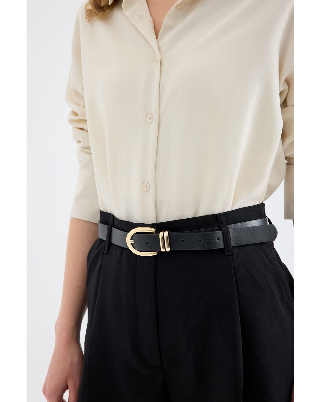 Monlicia Natural Neutrals Colette Basic Lyocell Shirt