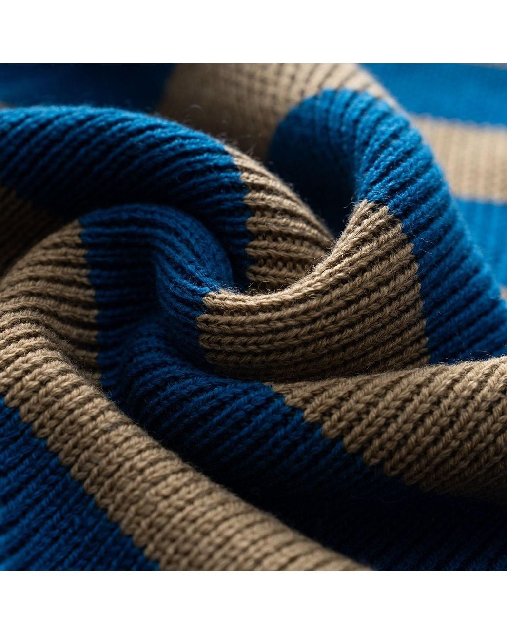 Fully Fashioning Blue Brooke Sweater