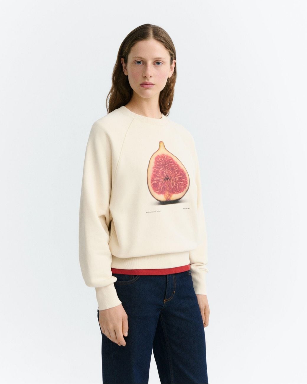 Thinking Mu White Figa Bonnie Sweatshirt