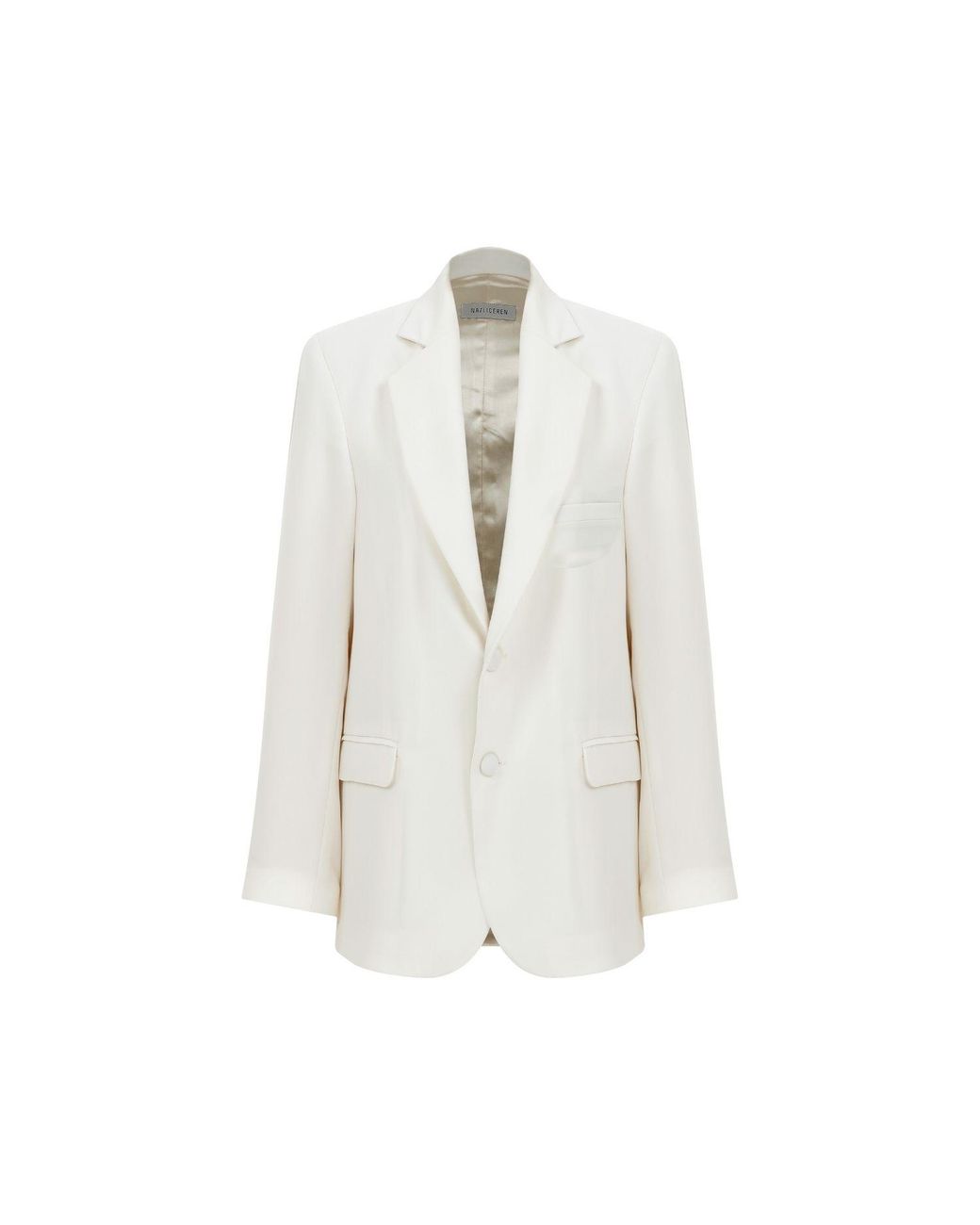 NAZLI CEREN White Boxy Blazer