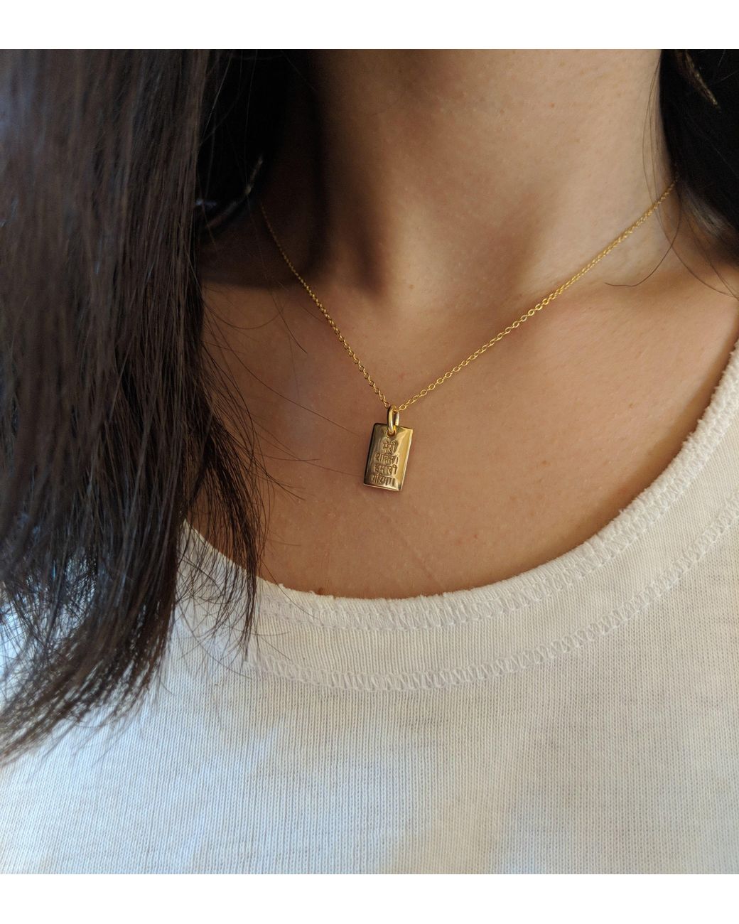 KAMARIA Metallic Mini Restore Dignity Amulet Necklace
