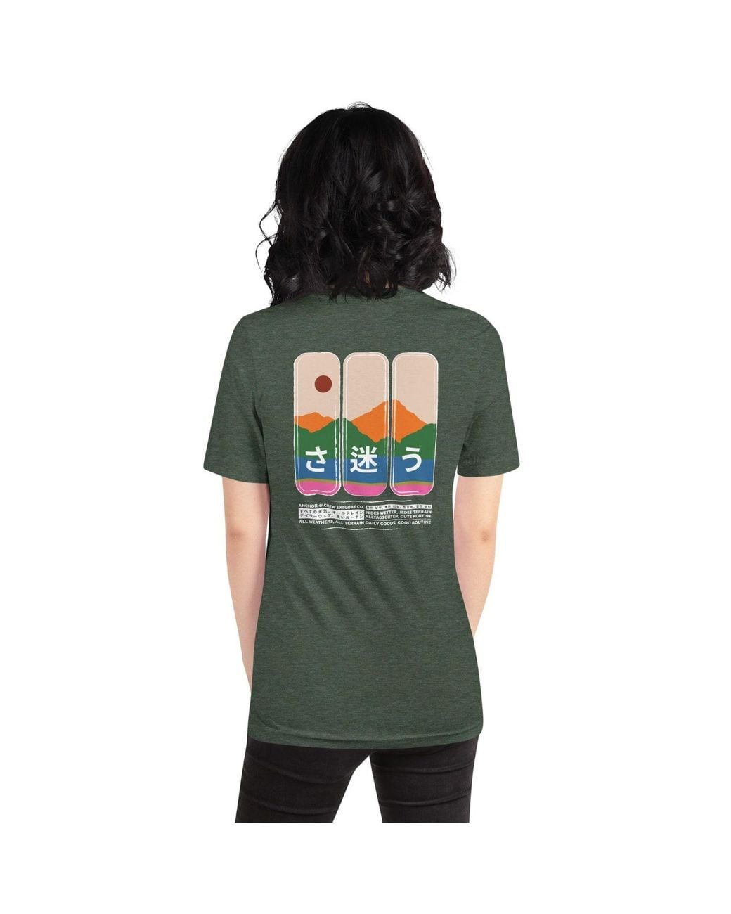 Anchor and Crew Green Forest Nomad Passenger Organic Cotton T-Shirt