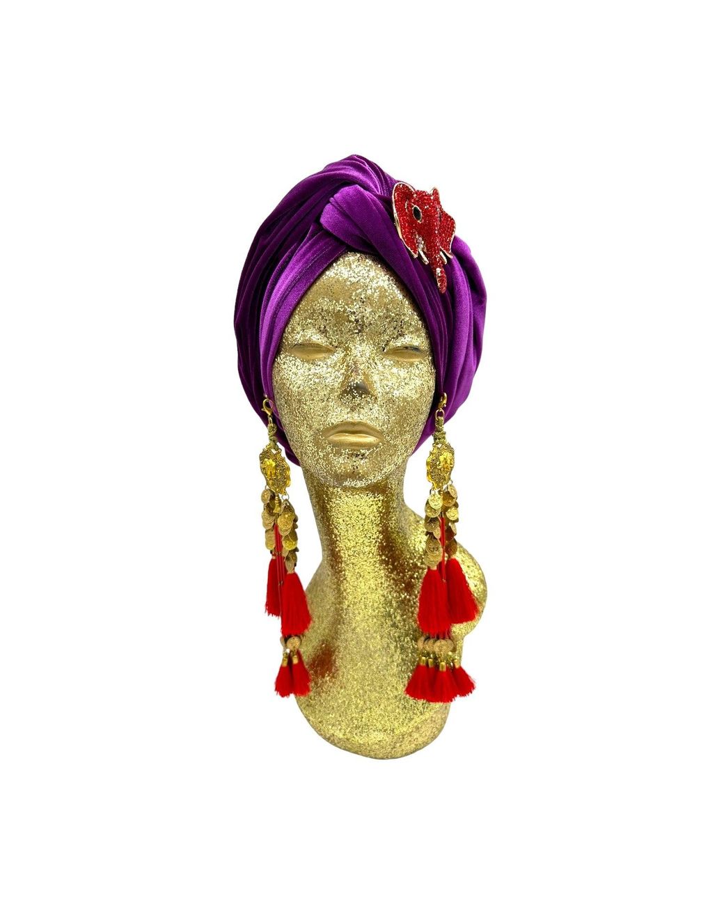 Julia Clancey Red Plum & Ruby Nellita Dream Turban