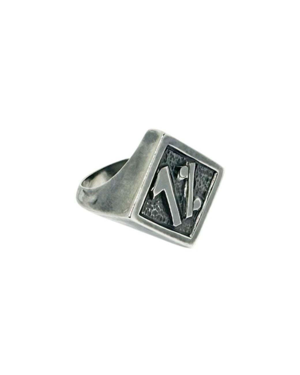 Tg-Jewellery by Tamara Gervasio Green Symbol Signet Ring for men