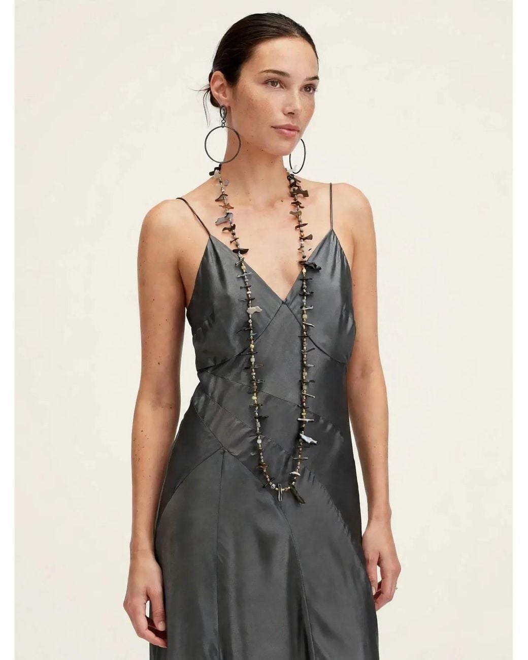 Jaredjamin Metallic Caracola Shell Shard Convertible Necklace