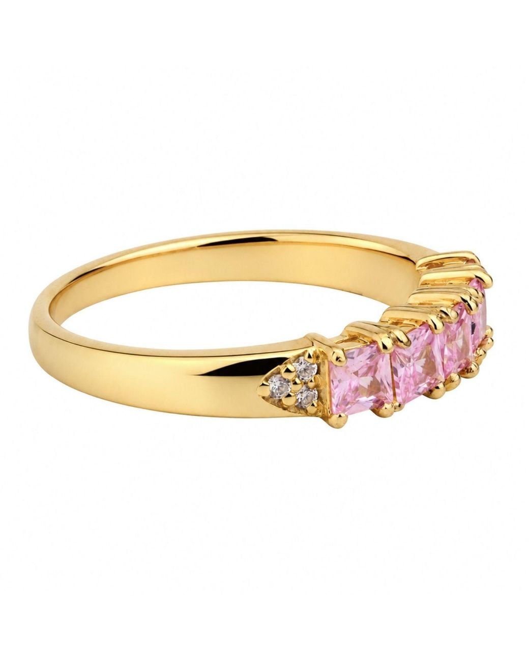 Belinda Jewelz Multicolor Tourmaline Princess Cut Birthstone Ring