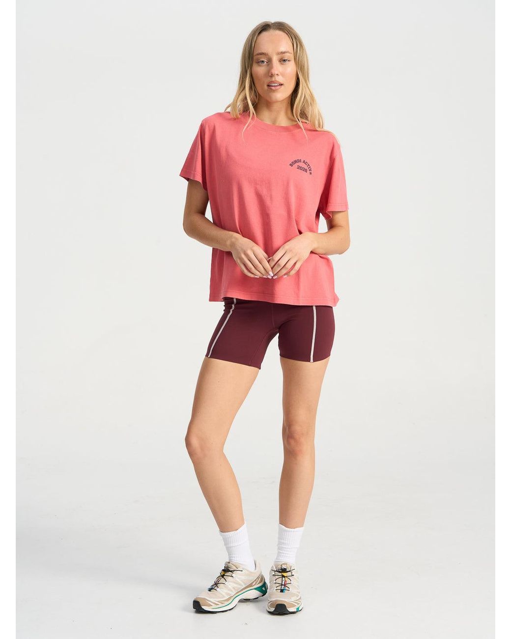 Bondi Active Red Forma Varsity Tee