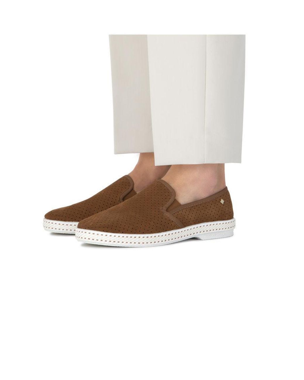 Rivieras Brown Classic Suede Slip-On Loafer