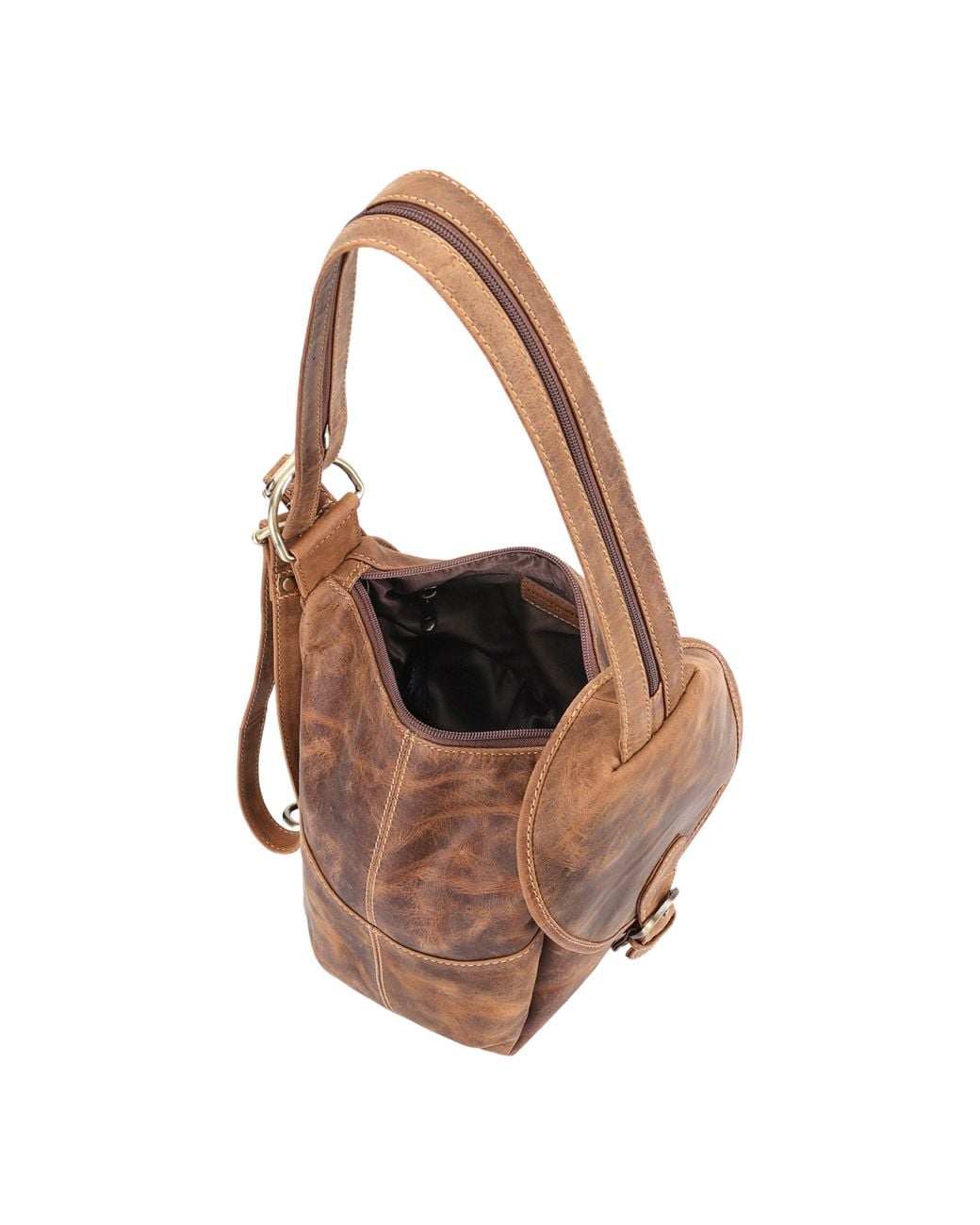 Lloyd Baker Brown Satna Leather Backpack