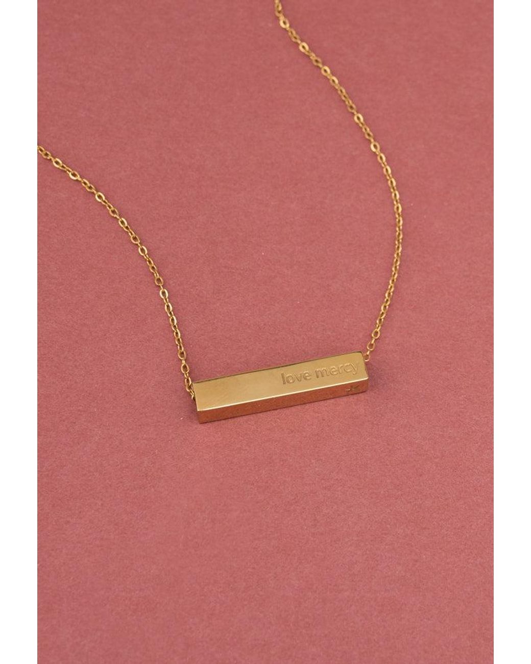 Starfish Project Metallic Walk Humbly Bar Necklace