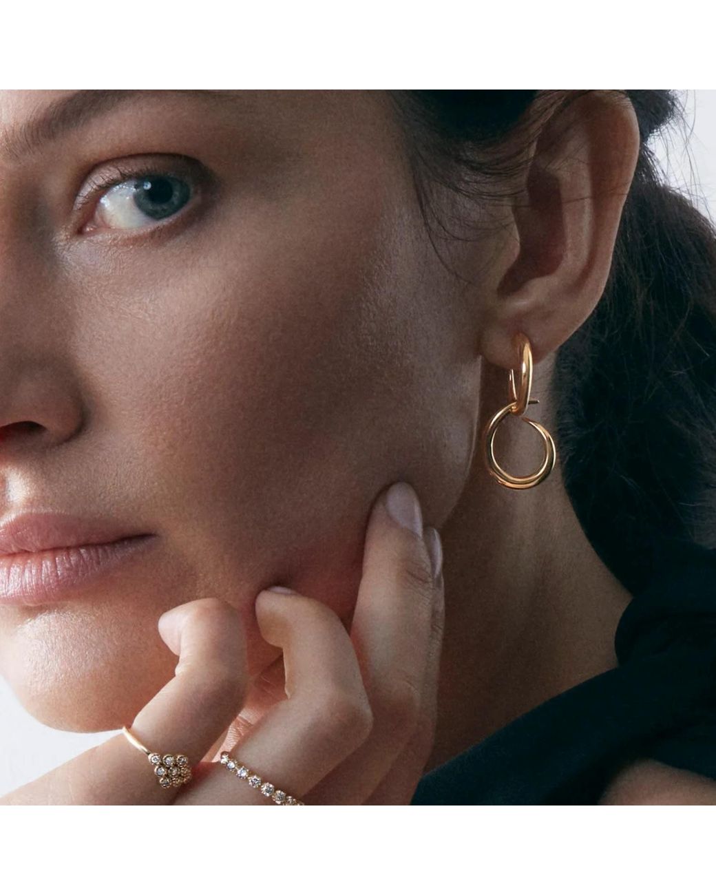Dinny Hall Metallic Toro Drop Hoops