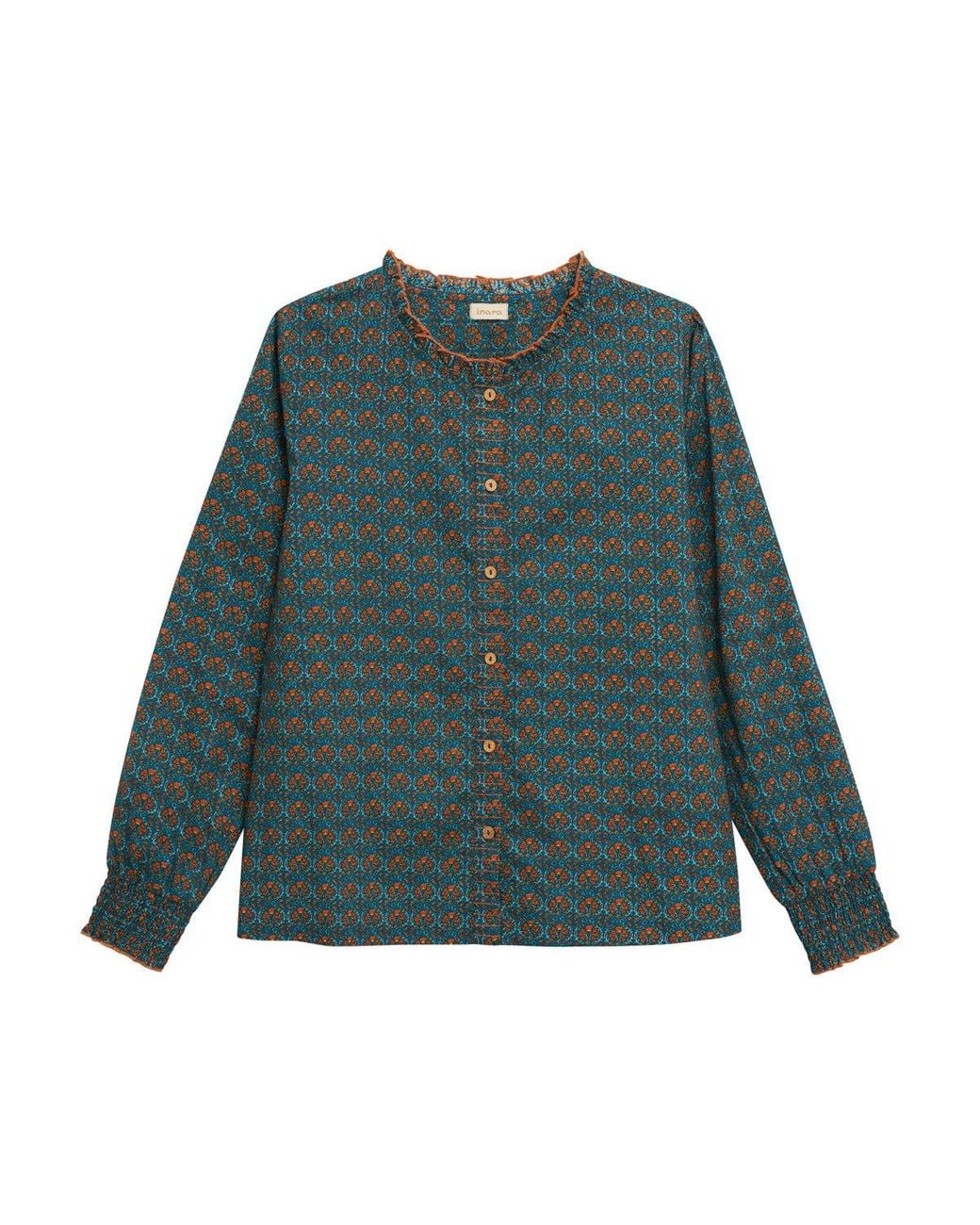 Inara Green Cinnamon Dusk Cotton Top