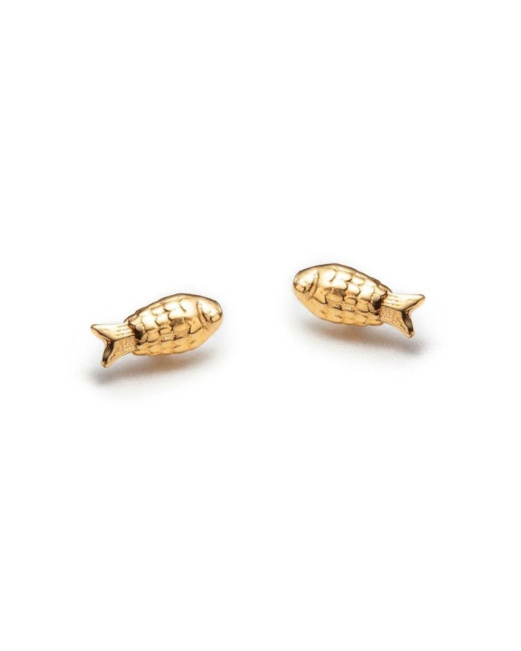 With Love Darling Metallic Fish Studs