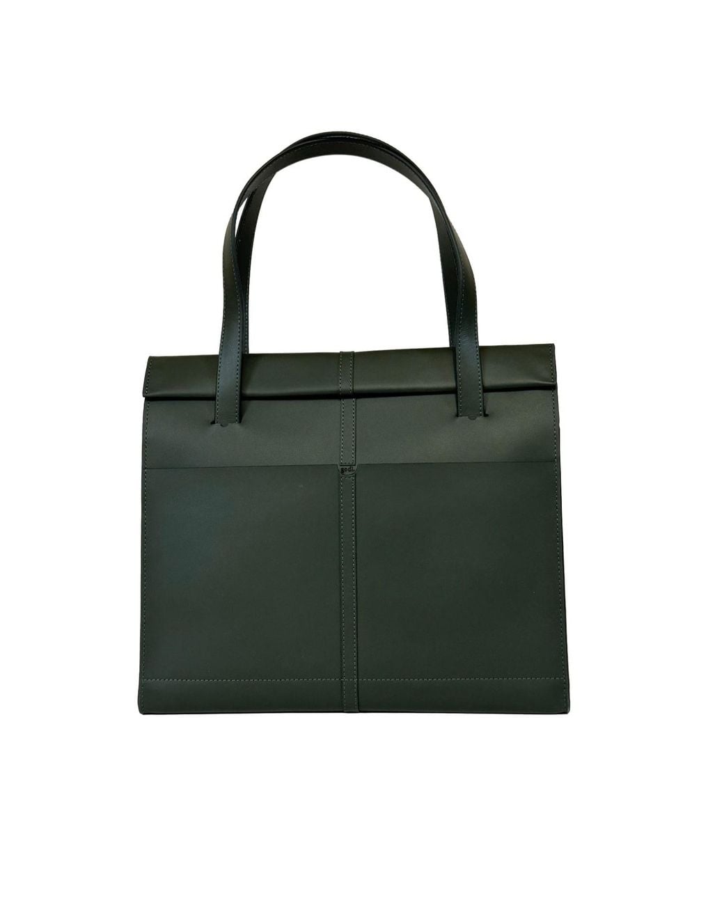 godi. Black The Roon Top Handle Leather Bag