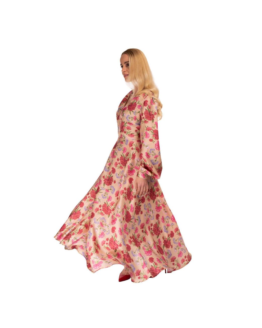 Sofia Tsereteli Red Classic Romance Gown