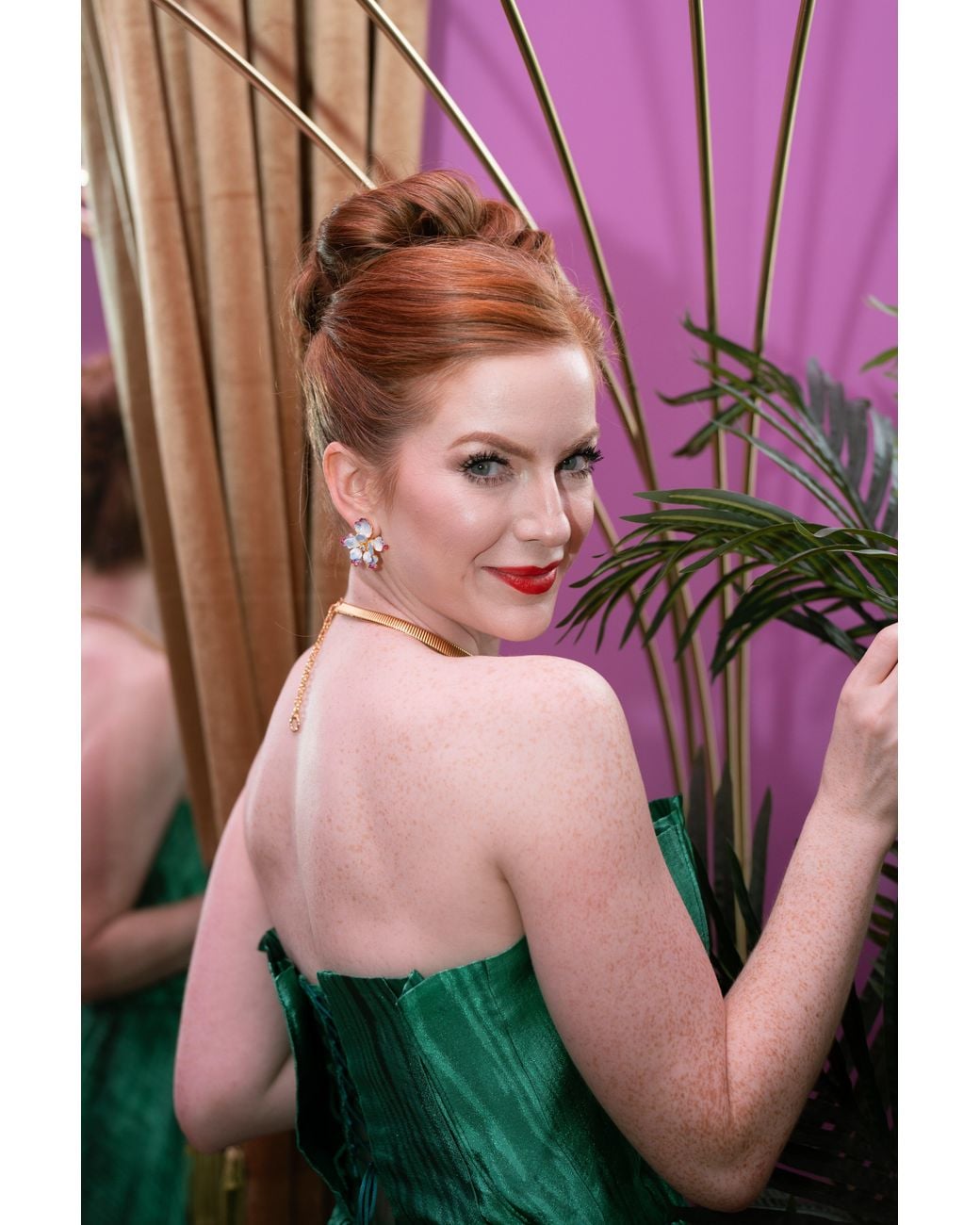 The Pink Reef Metallic Paris Stud