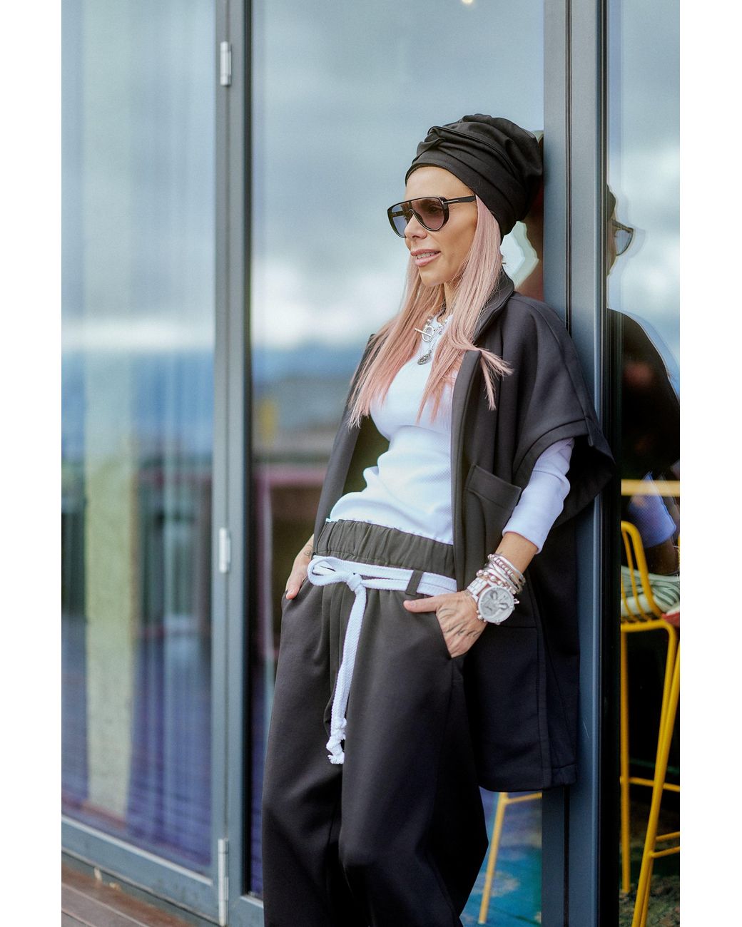Clothes by Locker Room Black Oversized Three-Piece Set