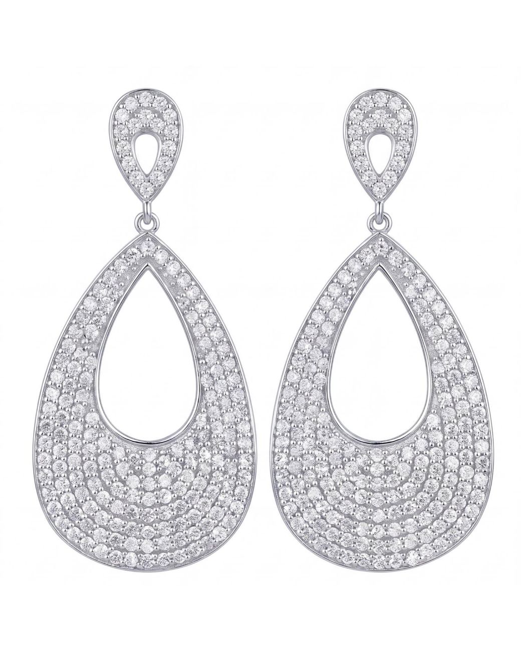 Latelita London Metallic Samira Teardrop Earrings
