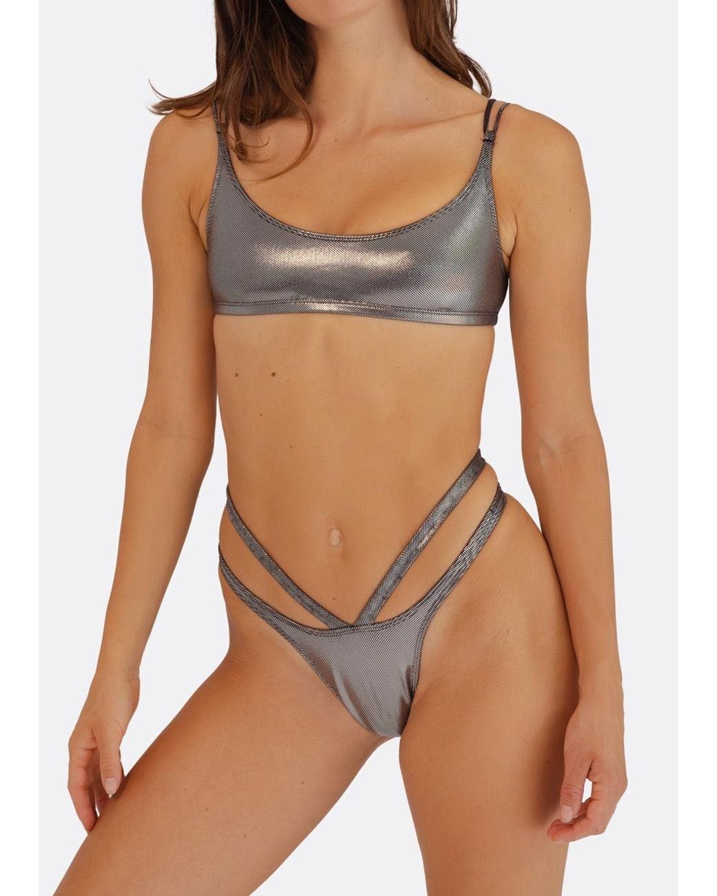 Minimale Animale Metallic Utopia Brief Bikini Bottom