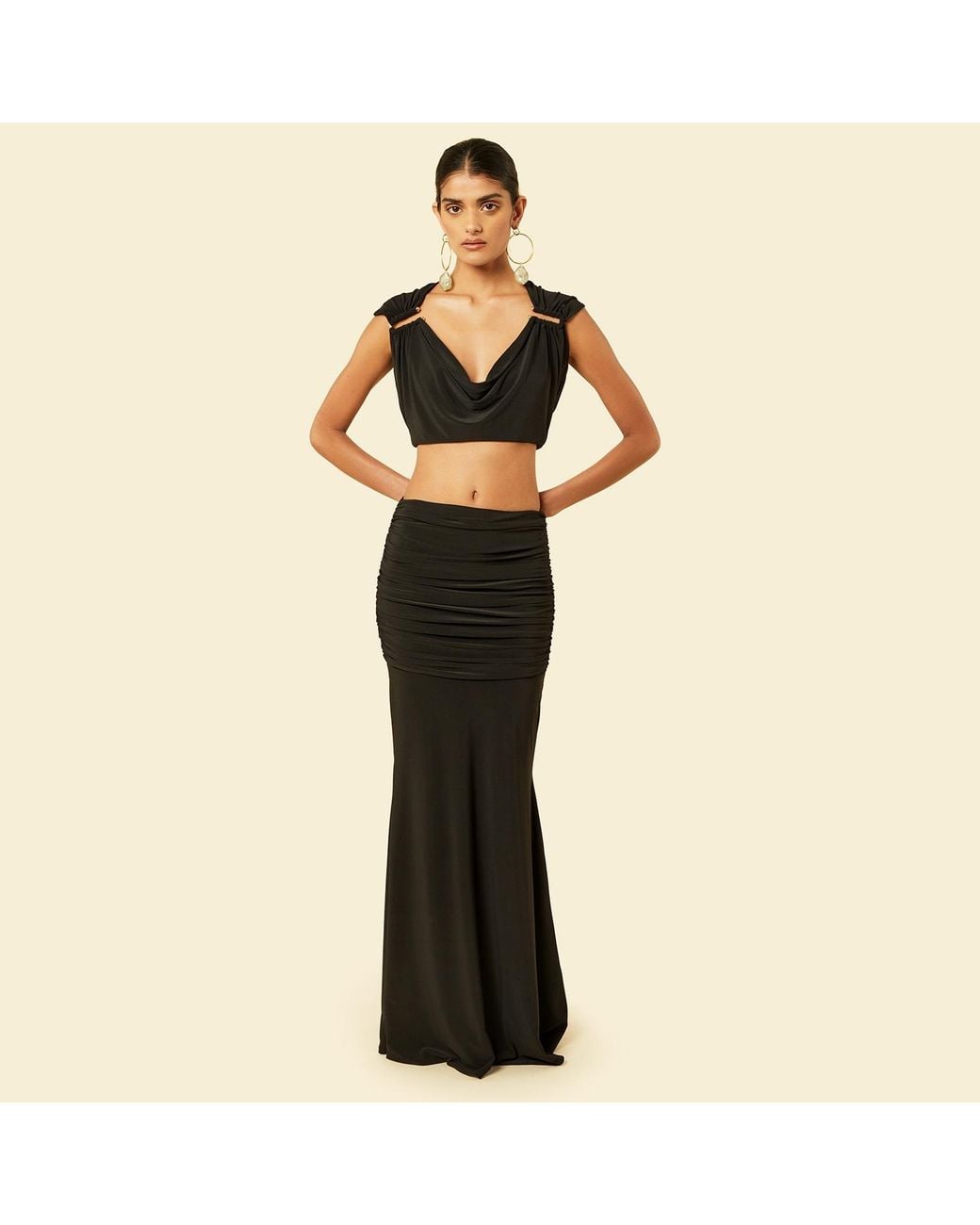Celestine & Mae Black Oleria Co-Ord Set