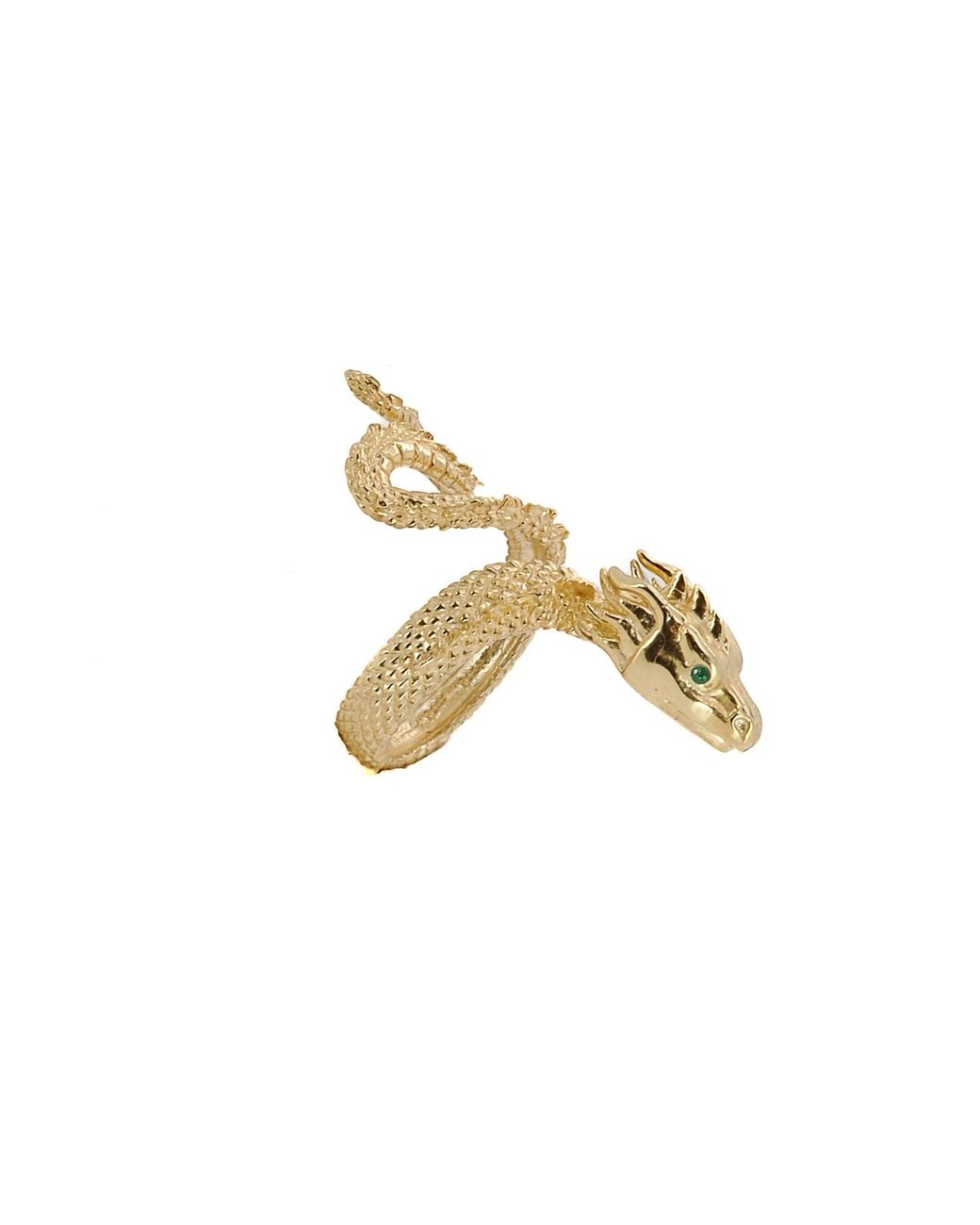 Ebru Jewelry Metallic Vermeil Rebirth Snake Ring