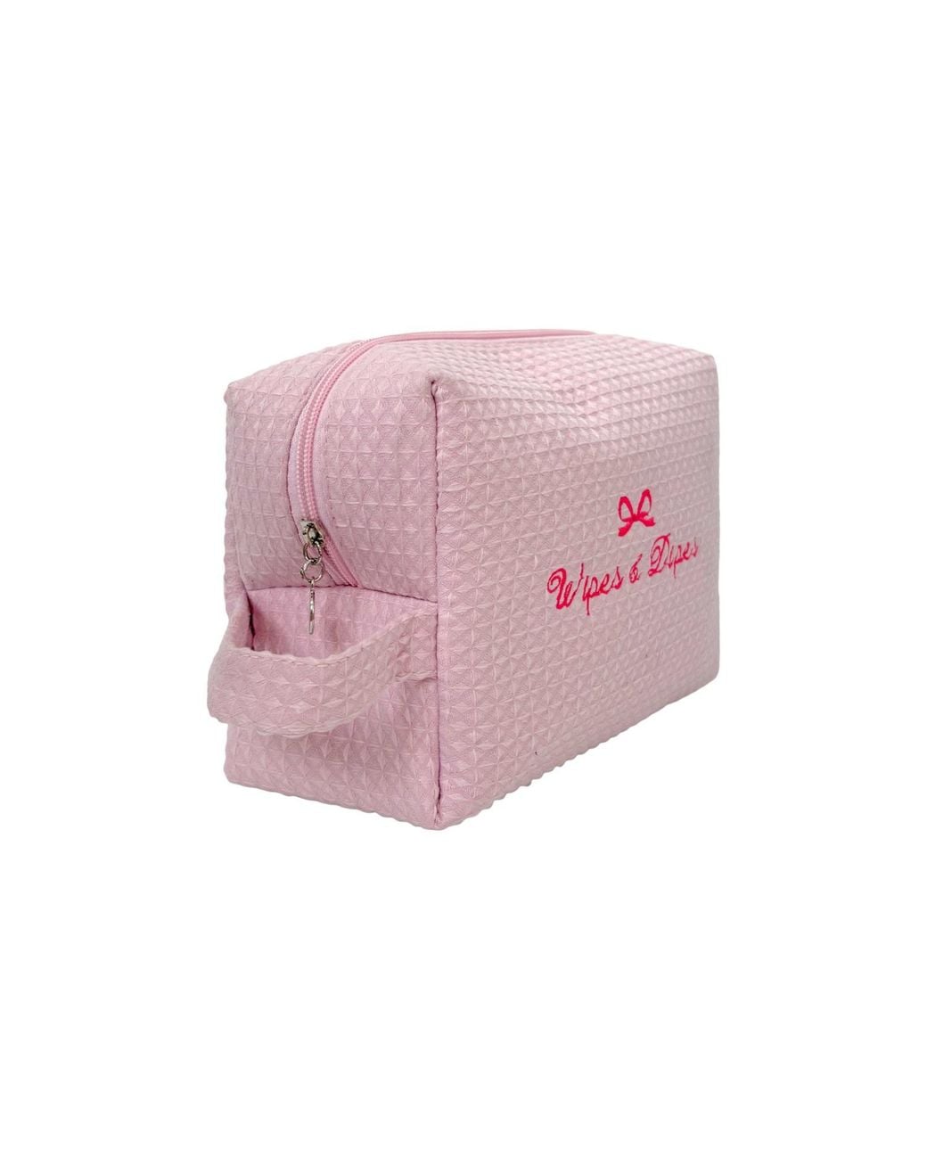 Lilly Loves Pink Waffle Wipes And Dipes Bag