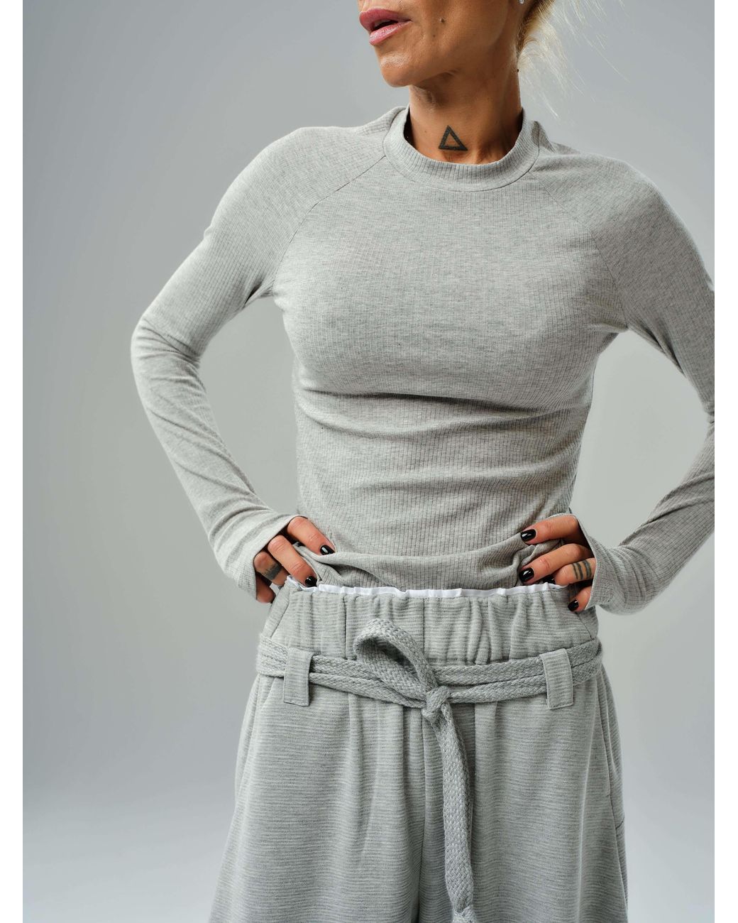 Clothes by Locker Room Gray Oversized Three-Piece Set